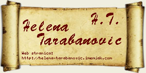 Helena Tarabanović vizit kartica
